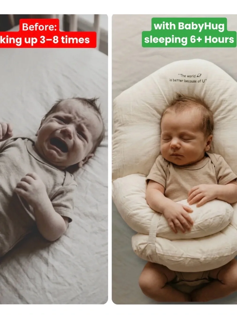 Cradle Cuties Infant Sleep Pillow